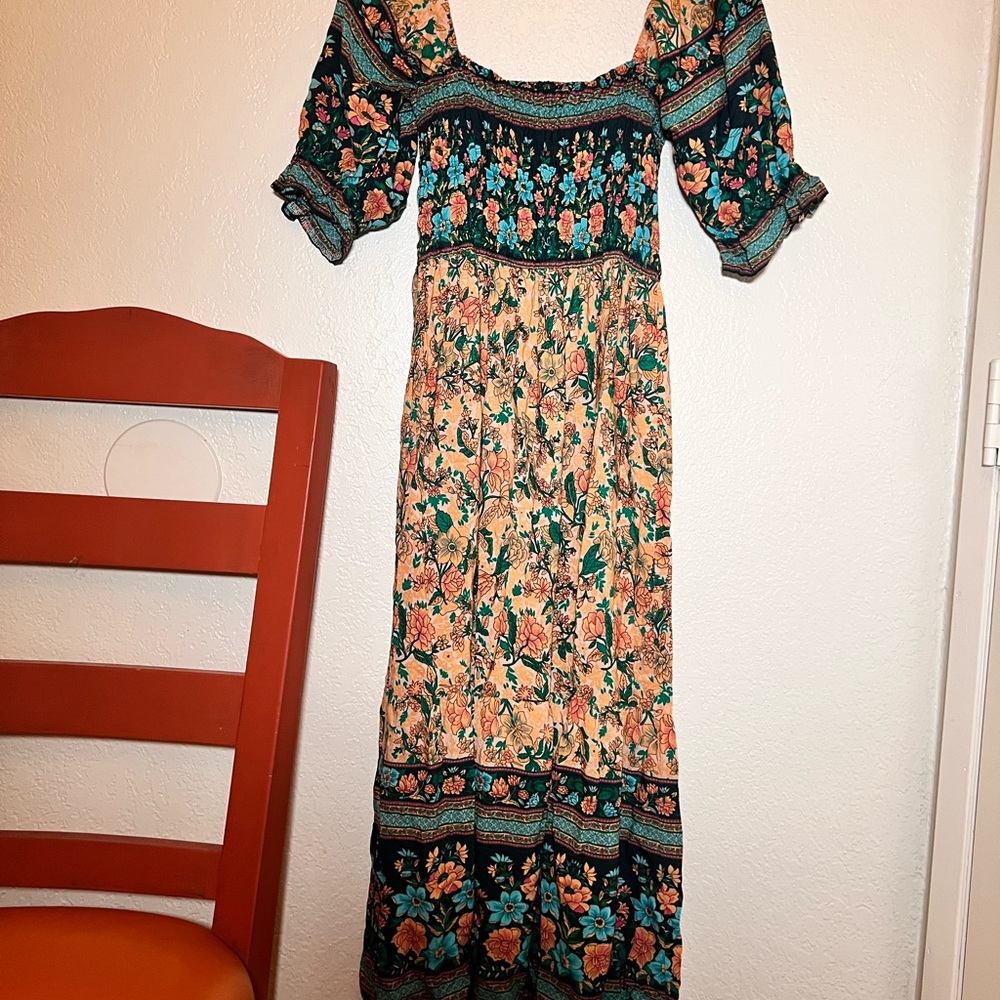 Floral Bohemian Maxi Dress